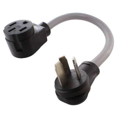 Ac Works 1.5FT NEMA 10-50P Electric Vehicle Charging Adapter Cord for Tesla Use EV1050MS-018